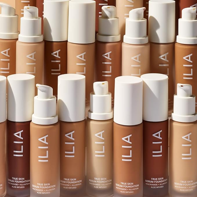 ILIA - True Skin Serum Foundation | Non-comedogenic, Cruelty-Free, Vegan, Weightless Feel, Buildable Coverage, Safe For Sensitive Skin (Mindoro SF.25)