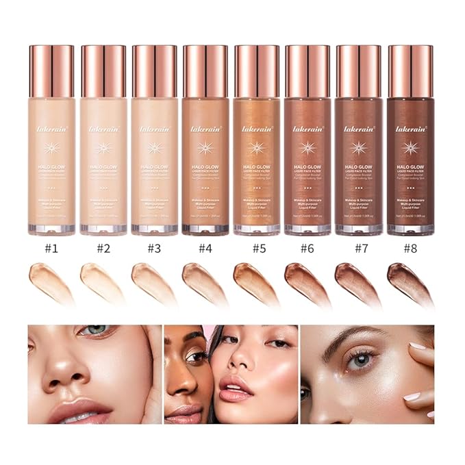 Halo Glow Liquid Face Filter, Complexion Booster For A Glowing, Soft-Focus Look, Infused With Hyaluronic Acid, Vegan & Cruelty-Free 1.06 OZ/31.5ml -07