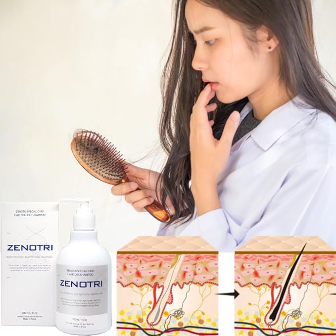 Follicle Shampoo Hair loss Zero with Copper peptide, Biotin, Dexpanthenol, Pyrithione Zinc/Genetic Hair Care Solution
