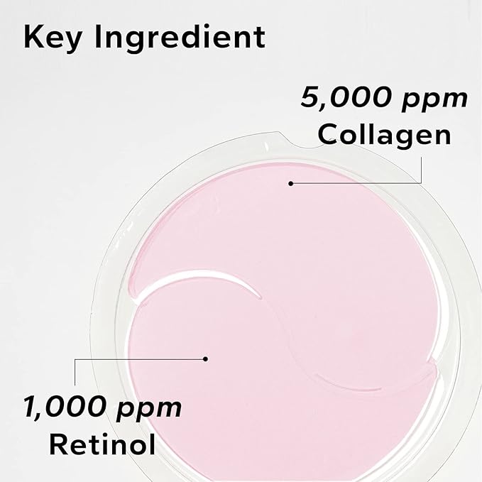 Retinol & Collagen Under Eye Patches - Under Eye Patch for Puffy Eyes & Bags, Dark Circles and Puffiness, Cooling Patches for Skincare, Under Eye Patchess for Beauty & Personal Care