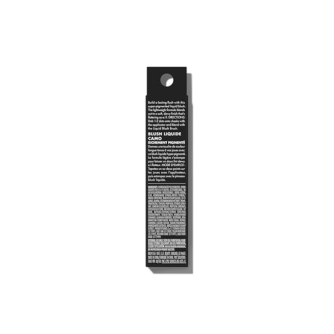 e.l.f. Camo Liquid Blush, Long-lasting Liquid Blush For High-pigment Color, Creates A Soft, Dewy Finish, Vegan & Cruelty-free, Peach Perfect