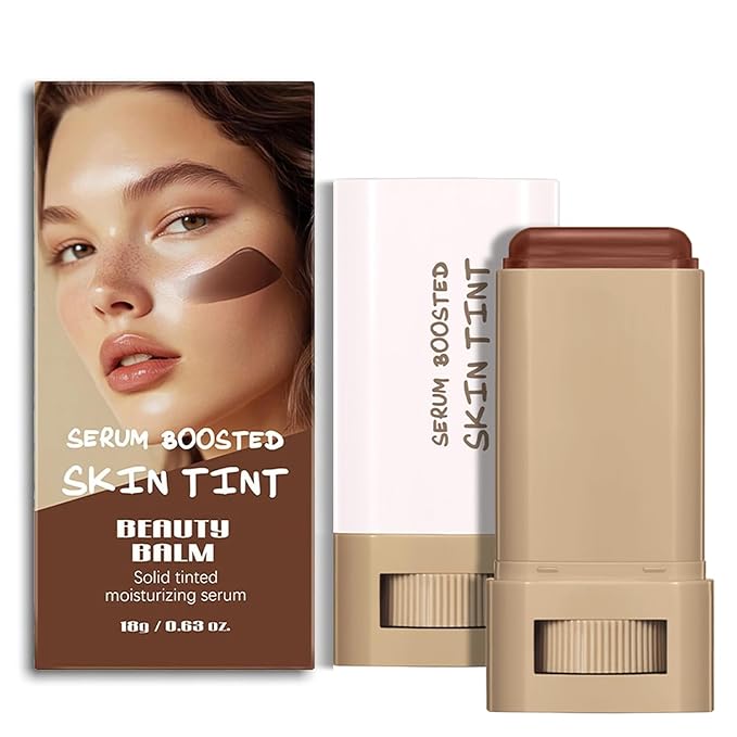 Beauty Balm Serum Boosted Skin Tint – Hydrating Tinted Moisturizer, Lightweight Solid Tinted Foundation Stick for Flawless, Sheer to Medium Coverage, Radiant & Dewy Finish, All-Day Wear (1#, 1)
