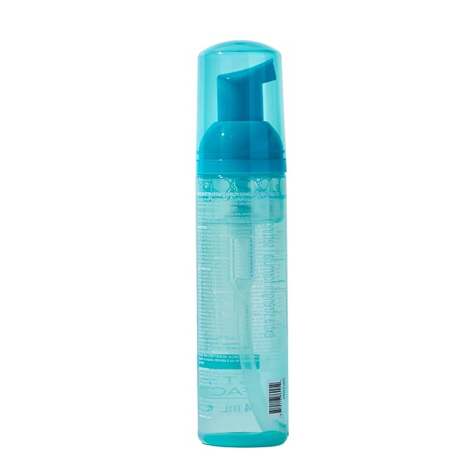 Style Factor EDGE BOOSTER Extra Strength Setting Mousse – Frizz Control, Extra Volume, and Conditioning – 2.5oz Turquenite Mousse for Curly Hair