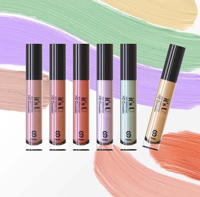 SISTAR It's U Skin Perfecting Conceal HD Contour Color Corrector Full Coverage Smooth and Flawless (Lavender)