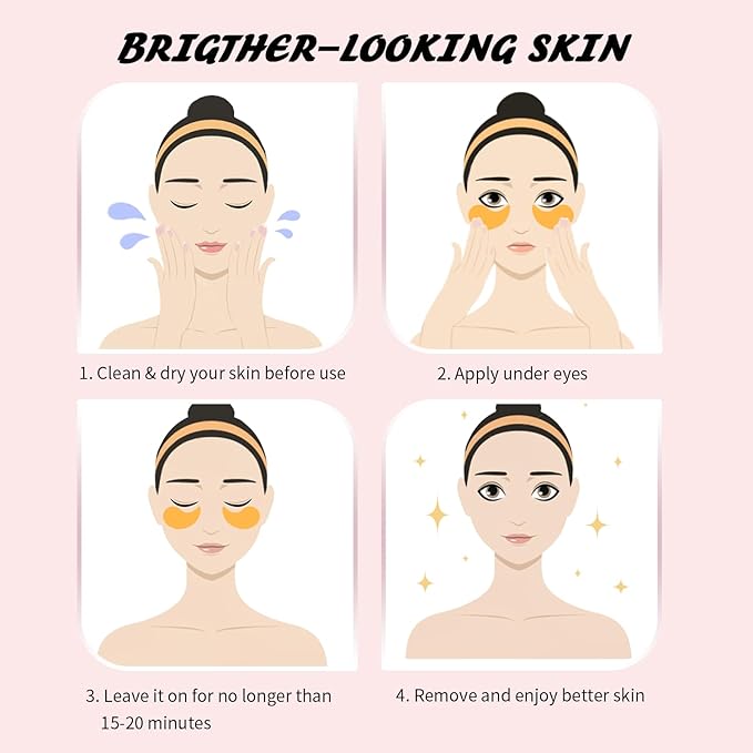 Eye Masks (36 Pairs) - Caffeine, Retinol, 24K Gold for Puffiness, Dark Circle, Wrinkles, Fine Lines - Firming Eye Gel Pads, Great for Holiday Gifts and Personal Use