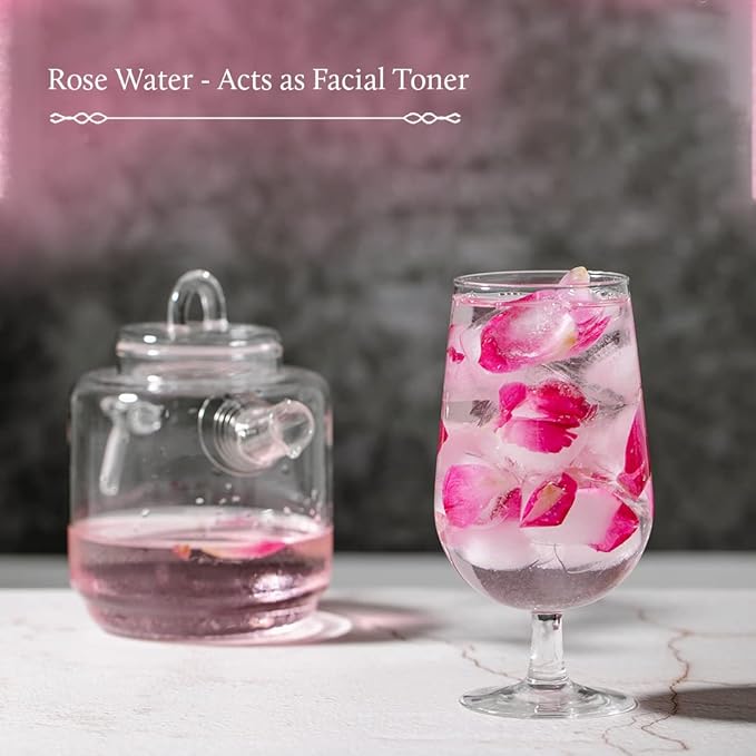 Blue Nectar Shubhr Steam Distilled Rose Toner Water & Face Tonic Mist (3.4 fl oz)