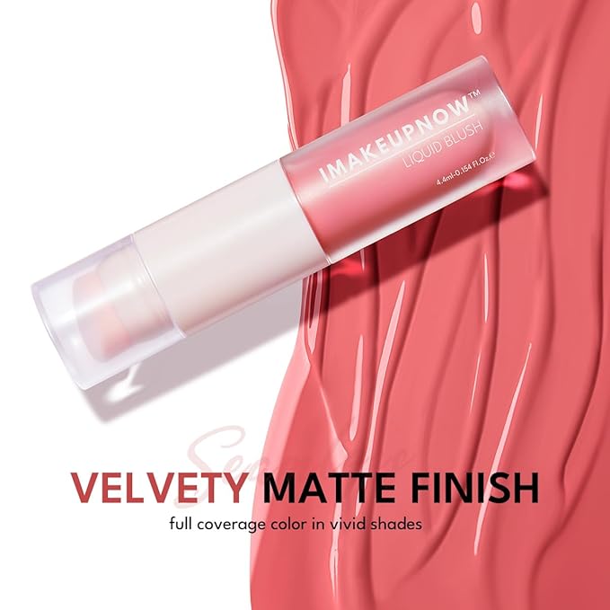 Liquid Cream Blush Stick Makeup for Cheeks | Build-in Brush - Application & Blending in One #L001