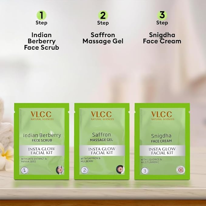 VLCC Salon Series Instaglow Facial Kit (6 Facials)(240gm+12ml)