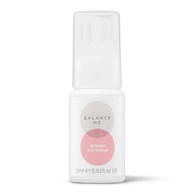 Balance Me Wonder Eye Cream, With Hyaluronic Acid, Reduces Dark Circles & Puffiness, Anti-Ageing & Hydrating Eye Gel, For All Skin Types, 100% Natural, Vegan & Cruelty Free Made In UK, 0.5 Fl Oz