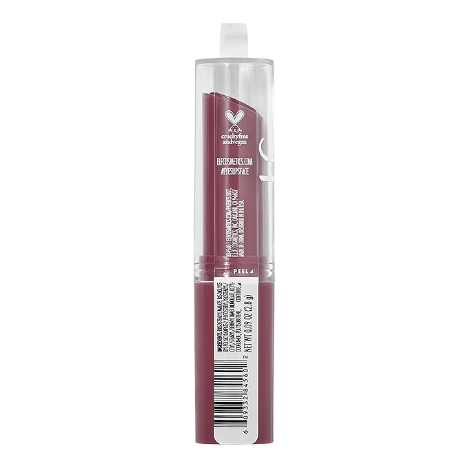 e.l.f. Hydrating Core Lip Shine, Conditioning & Nourishing Lip Balm, Sheer Color Tinted Lip Moisturizer, Delightful, 0.09 Oz
