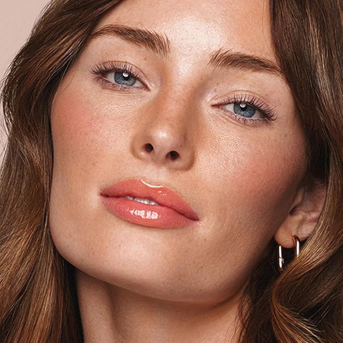 Jouer Essential Tinted Hydrating Lip Oil Gloss – Moisturizing Dry Lip Treatment Serum - Fragrance Free Tinted Lip Oil - Jojoba Seed Oil and Apricot Oil Formula