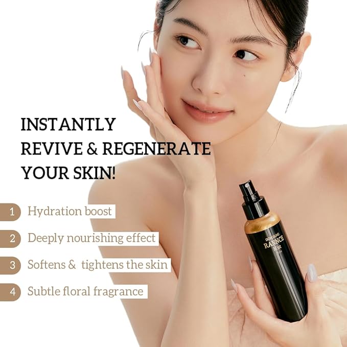 RANNCE Facial Mist, Face Mist with Okra Fruit Extract and Abelmoschus Manihot Flower Extract, Hydrates and Nourishes Skin, Day Care (Rannce, 5.07 fl oz)