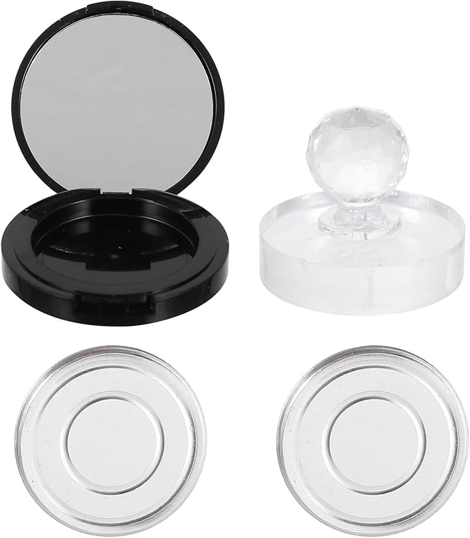 FRCOLOR 1 Set Portion Tray Loose Powder Compact Case Makeup Pallete Blush Storage Case Blush Container Reusable Blush Case Diy Empty Makeup Lipstick Container Blank Abs Sample Travel