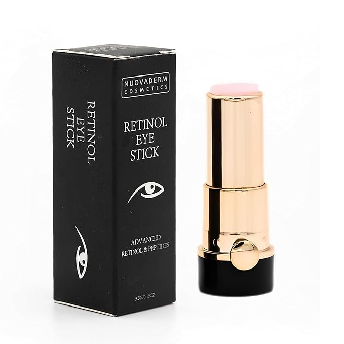Advanced Retinol Eye Stick Balm - Hydrating Under Eye Stick Brightening Eye Cream with Peptides for Fine Lines, Wrinkles, Dark Circles & Puffiness - Unscented Anti Aging Eye Cream for Women & Men