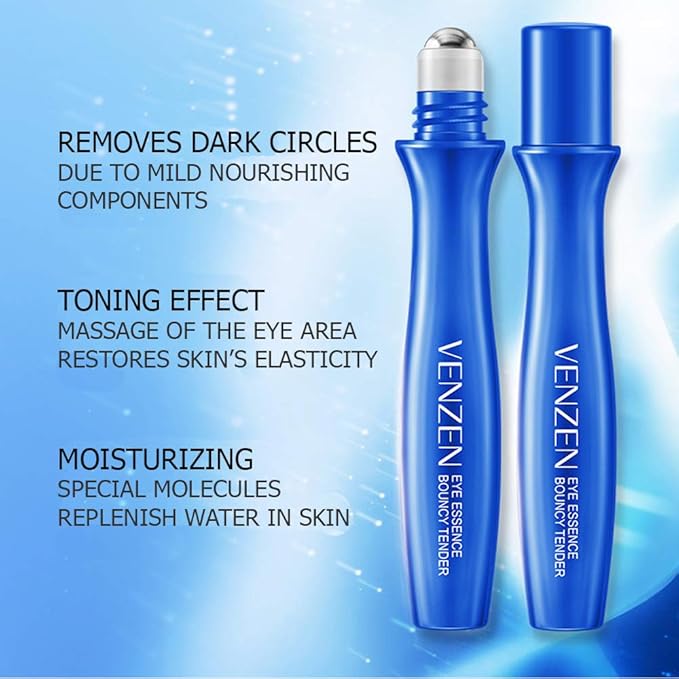 VENZEN Advanced Elastic Delicate Pearl Eye Essence Eyes Blooming Moving Smooth Moisturizing Massaging Tool