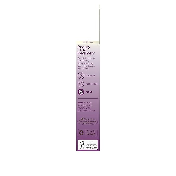 Aveeno Absolutely Ageless 3-in-1 Anti-Wrinkle Eye Cream for Fine Lines & Wrinkles, Crows Feet, & Under-Eye Puffiness, Antioxidant Blackberry Complex, Hypoallergenic, Non-Greasy, 0.5 oz