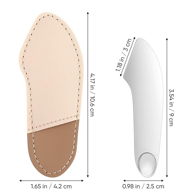 POPETPOP Makeup Spatula Foundation Spatula- Korean Cosmetic Spatula, Stainless Steel Facial Spatula Professional Foundation Palette Mixer Facial Cosmetic Makeup Tool