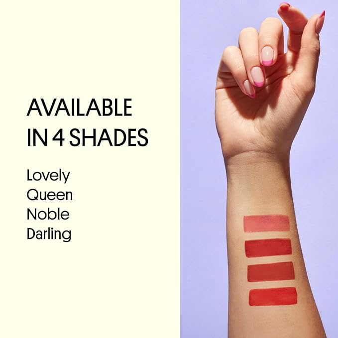 Winky Lux Cheeky Rose Liquid Blush, Gel Cream Blush Wand, Blendable & Buildable Pigment, Long Lasting Weightless Velvet Finish, Deep Coral Blush, Darling
