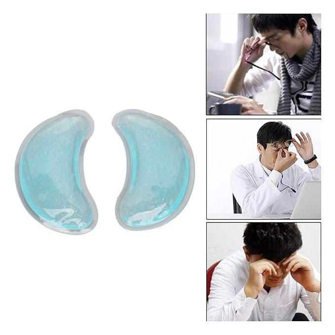 Under Eye Gel Pads Patches, Under Eye Pads for Eye Strain Swelling Dark Circle, Reusable Under Eye Masks for Dark Circles, Portable Eye Patches for Puffy Eyes