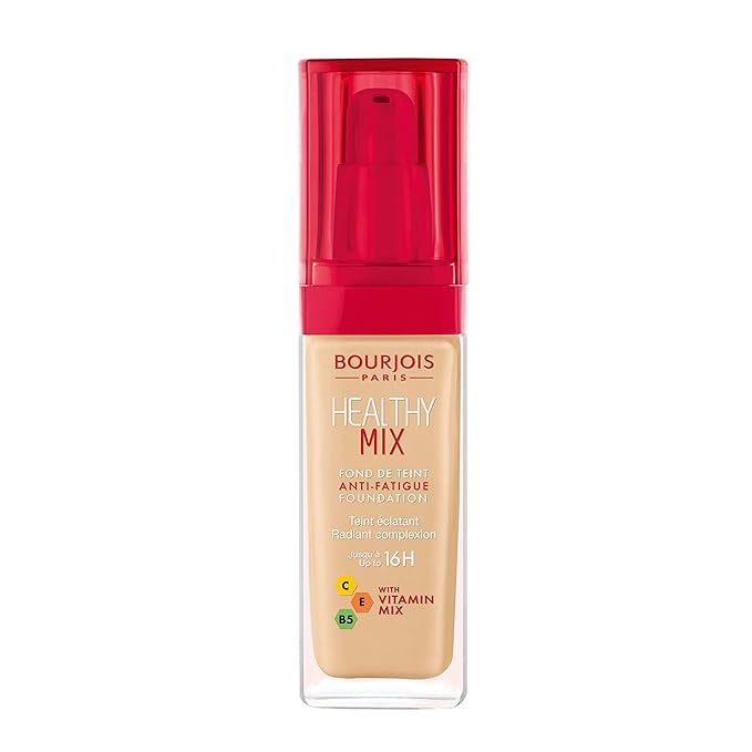 Bourjois Healthy Mix Anti-Fatigue Medium Coverage Liquid Foundation 52 Vanilla, 30ml, 29199601052