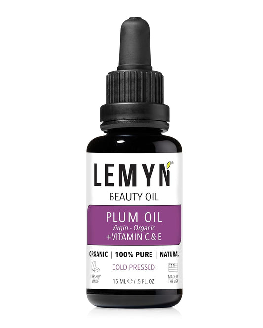 Plum Kernel Face Oil |Supercharged with Vitamin C & E | Freshly Made | Luxurious Hydration & Glow | Organic & Natural | Handcrafted Freshness from Santa Barbara, CA