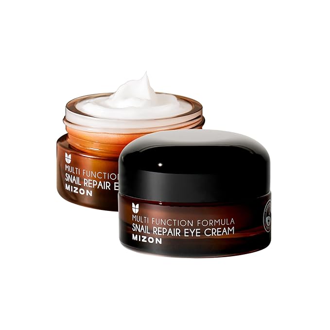 MIZON Snail Line Snail Repair Eye Cream, natural treatment, wrinkle treatment, fine line, hydrating, healthy skin, Korean skincare (0.84 oz)