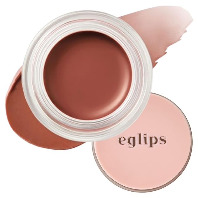 EGLIPS Lip & Cheek Glow Balm - Multi-Use Tinted Melting Balm Blush for Lips & Cheeks Builable and Blendable Texture (03 BREEZE, 0.18 oz)