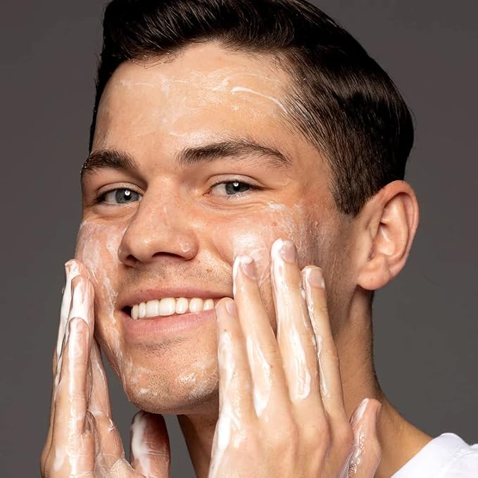 Shakeup - 4-Piece Clear Skin Kit, Mens Skincare Gift Set, Targets Blemishes, Daily Face Wash, Clarifying Toner, Purifying Mask & Moisturiser Stick