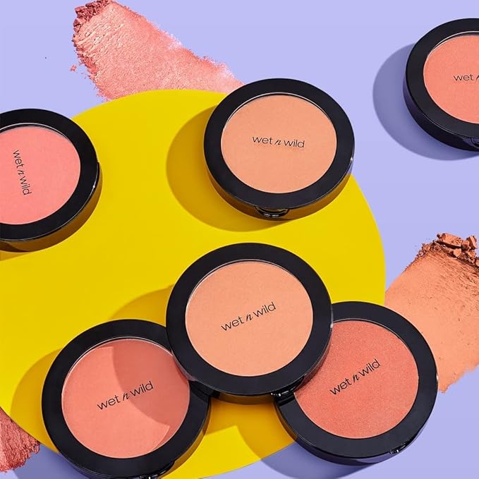 wet n wild Color Icon Blush, Effortless Glow & Seamless Blend infused with Luxuriously Smooth Jojoba Oil, Sheer Finish with a Matte Natural Glow, Cruelty-Free & Vegan - Pearlescent Pink