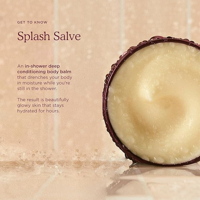 HANNI Splash Salve Body Mask, In-Shower Moisturizer with Coconut, Jojoba, Shea Butter & Glycerin, Deep Conditioning for All Skin Types, 250 mL / 8.8 oz (2 Pack)