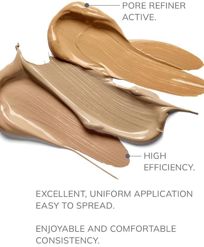 FARMASi Vfx Pro Foundation, Full Coverage Liquid Cream, Lightweight Long Lasting Coverage, Breathable Skin Moisturizer with Color True Matte Blending, Face Makeup, 1 fl. oz / 30 ml - Neutral Medium 12
