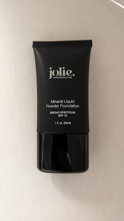 Jolie Mineral Liquid Powder Foundation SPF 15 1 Fl. Oz. Hypoallergenic - For All Skin Types (Pale Beige)