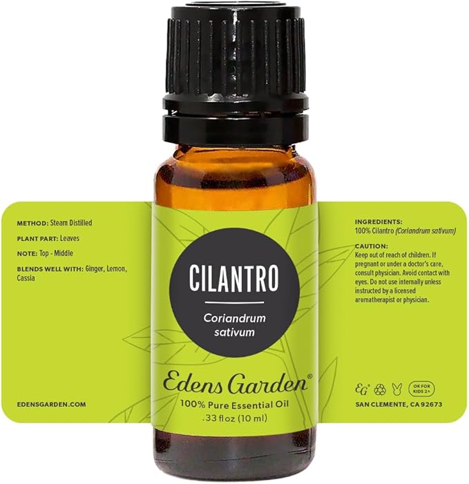 Edens Garden Cilantro Essential Oil- 100% Pure Premium Grade, Undiluted, Natural, Therapeutic, Aromatherapy, The Best for Diffuser, Candle, Laundry, Kid Safe 10 ml (.33 fl oz)