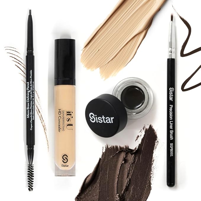 Sistar it's U Skin Perfecting HD Concealer Full Coverage Lightweight Long Lasting Correcting Liquid Contour Cover Masker Makeup 5 ml / 0.17 fl. oz (Deep Espresso)