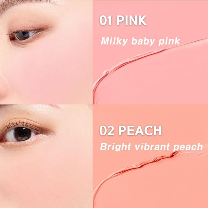 BBIA Ready To Wear Downy Cheek Cream Blush 8 Color - Creamy Blendable & Buildable Blush Dewy Texture & Matte Finish High Pigment Longlasting Lightweight Natural Face Makeup, 0.12oz (01 DOWNY PINK)