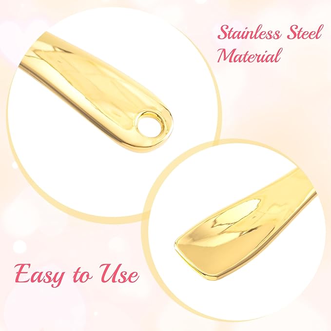 3 Pcs Facial Spatula Sticks Mini Metal Makeup Spatulas Tiny Skincare Cosmetic Spoons Reusable Face Eye Cream Lotion Applicator Tools Facial Massage Sticks for Women Girls