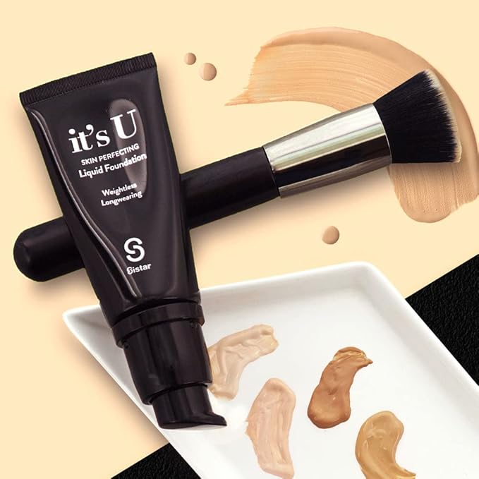 Sistar it's U Skin Perfecting Liquid Foundation Medium Coverage Buildable Weightless Longwearing Blendable 35 g / 1.23 oz. (Fair)