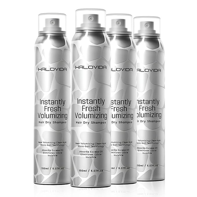 Dry Shampoo for Women, No White Residue Instantly Fresh Shampoo Spray, Absorb oils, Refreshing Volumizing Hair Dry Shampoo 5.07 FL.OZ (Pack of 4)