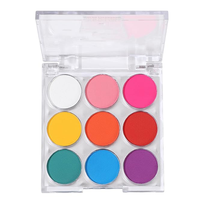 Mattew Eyeshadow Palette 9 Colors Cool Toned Matte Glitter Eyeshadow Palette (Color 02)