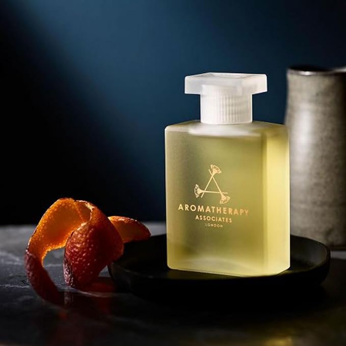 Aromatherapy Associates Light Relax Bath and Shower Oil, Natural Body Oil to Refresh Mind, Body and Spirit, Hydrating Body Oil Made with 3 Essential Oils (1.86 oz)