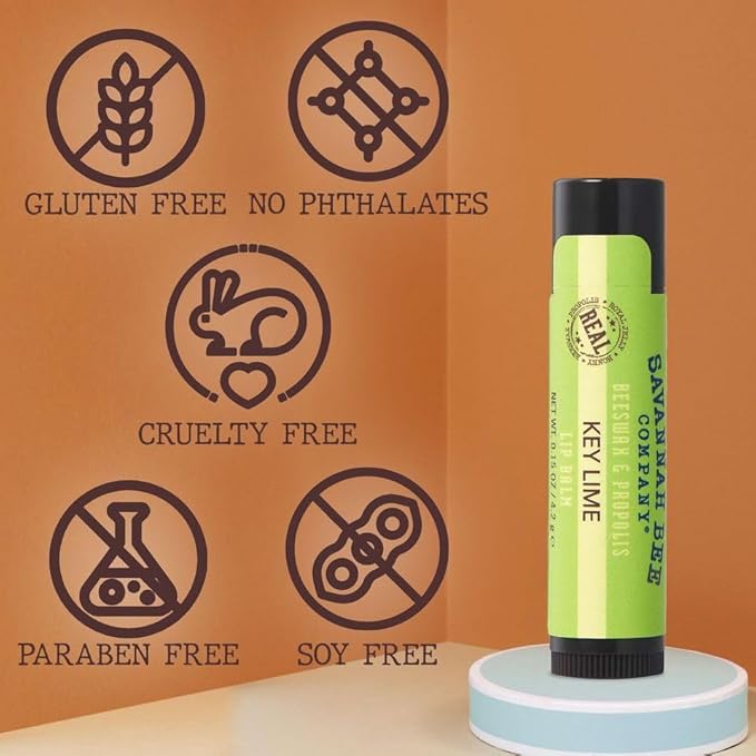 Savannah Bee Company Lip Balm - Lip Moisturizer for Chapped Lips - Hydrating Lip Balm with Pure Honey