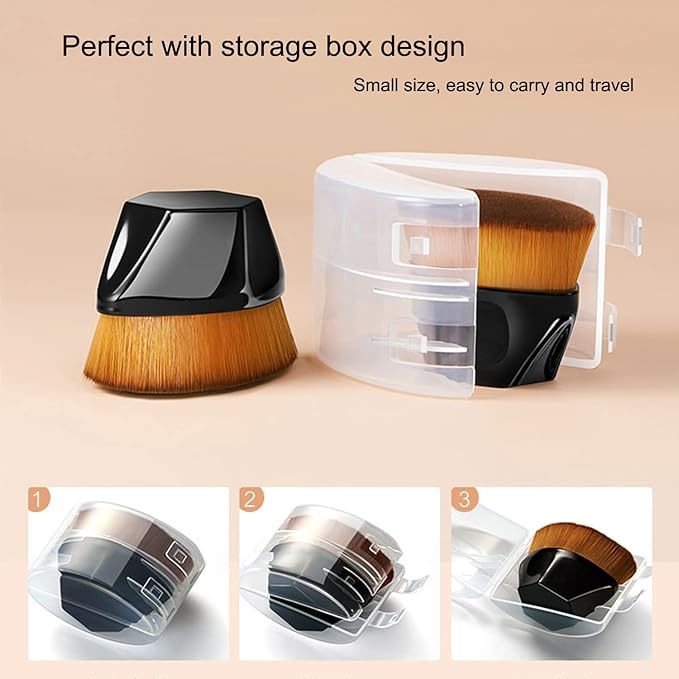 PHOERA Foundation,Mushroom Head Air Cushion CC Cream Natural Foundation,PHOERA Makeup Foundation Full Coverage,Phoera Face Primer, Foundation Brush (101 Porcelain+ 02Natural CC)
