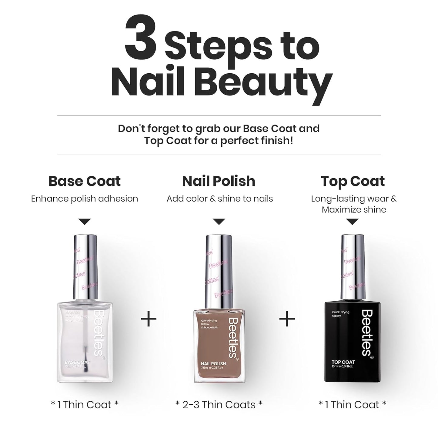 Beetles Fall Nail Polish Set Coconut Mousse 6 Colors, Nude Nail Polish Quick Dry Long Lasting Neutral Brown Red Pink Lacquer Glossy for Women Salon DIY Nail Art