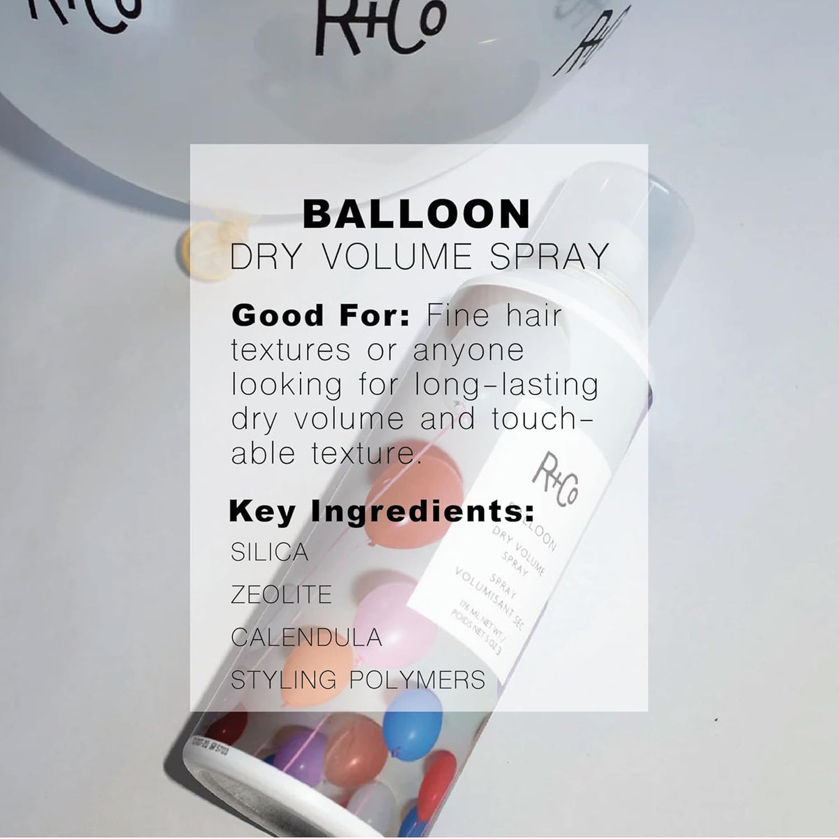 R+Co Hair Spray Set for Volume and Hold | Outer Space & Balloon Hairsprays | Instant Volume and Texture | Lightweight For Long Lasting Hairstyles | Vegan + Cruelty-Free | 9.5 oz + 5 oz (Pack of 2)