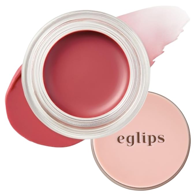 EGLIPS Lip & Cheek Glow Balm - Multi-Use Tinted Melting Balm Blush for Lips & Cheeks Builable and Blendable Texture (02 HIGHER, 0.18 oz)