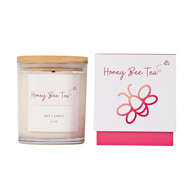 Honey Bee Tea™ Gift Set | Gifts for Women | 7 Piece Set | Hand Picked Beautifully Packaged | Luxury Spa Gift Featuring Naples Soap Company