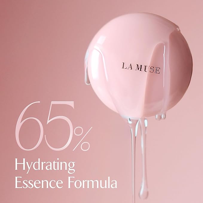 LA MUSE Glow Cushion Foundation No.22 Neutral Beige | Refill Only(13g / 0.46 Ounce) with Water Drop Shape Puff | Easy Application | Perfectly, Seamlessly Covers Difficult Areas Like Nose, Around Eyes