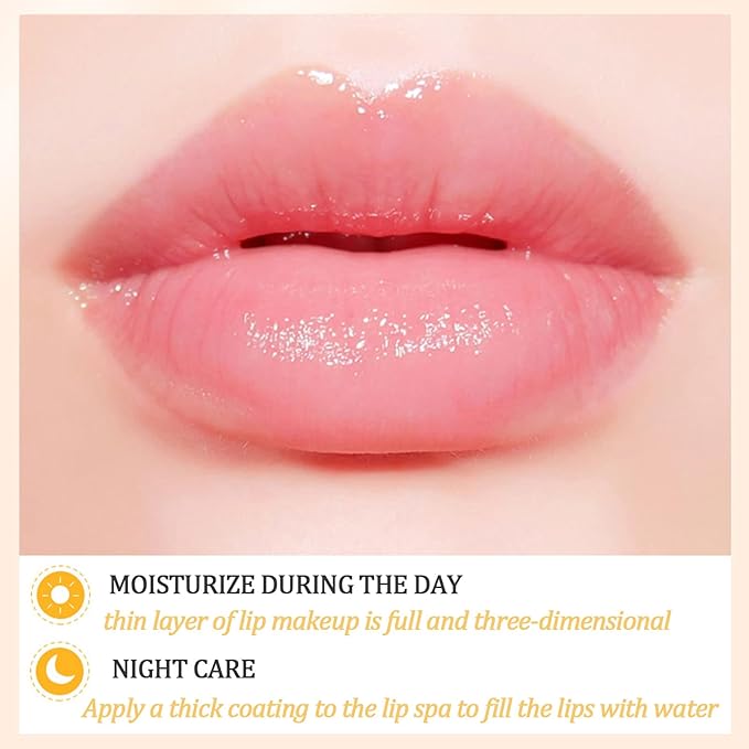 Bee Lip Balm Lip Mask Honey Pot Honey Lip Mask Propolis Moisturizing Lip Balm with Stick - Hydrating Prevention Dry & Cracked Lip Scrubs Exfoliato Lip Wrinkle Skin Care Products(Honey)