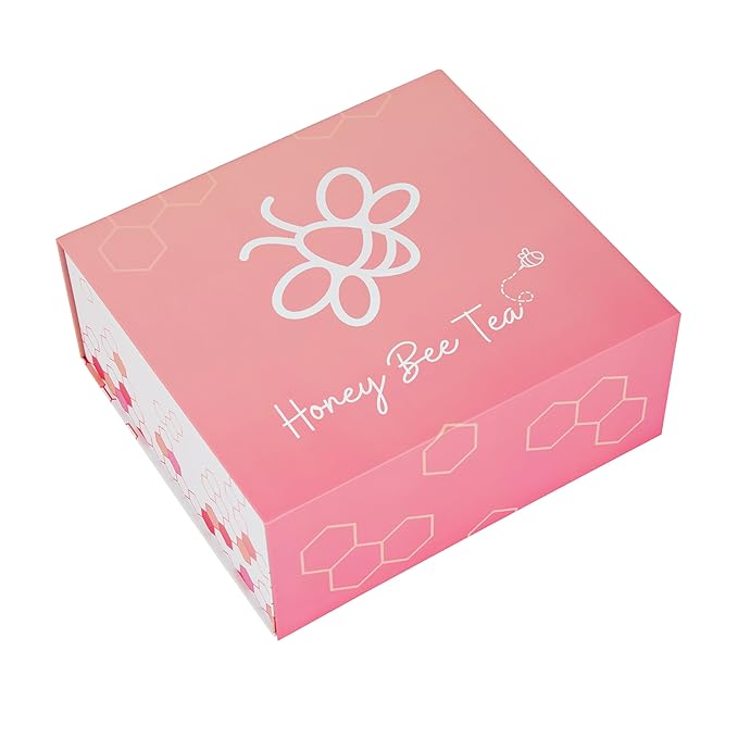 Honey Bee Tea™ Gift Set | Gifts for Women | 7 Piece Set | Hand Picked Beautifully Packaged | Luxury Spa Gift Featuring Naples Soap Company