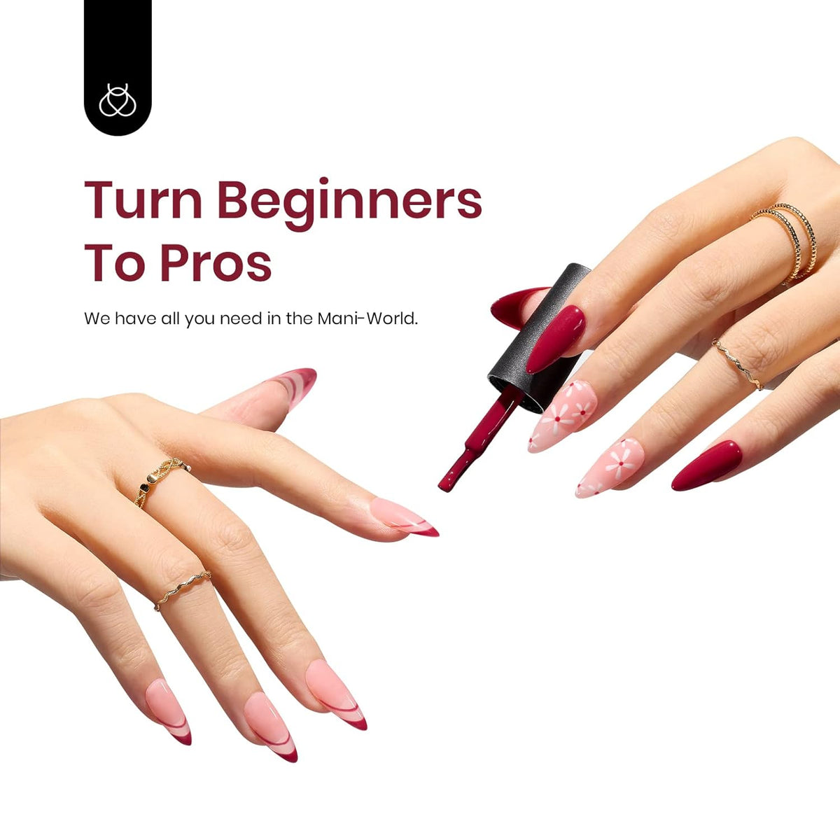 Beetles Red Gel Nail Polish, 1 Pcs 15ml Wine Red Burgundy Soak Off Gel Polish Nail Art Manicure Salon DIY Fall Design Decoration Home Uv Nail Lamp Needed